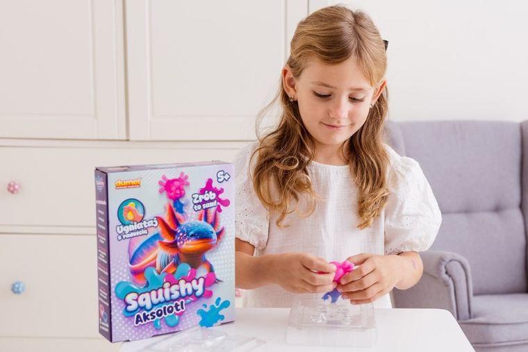 Dumel, Squishy, Aksolotl, zestaw kreatywny