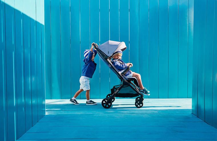 Easywalker, Jackey, kompaktowy, samoskładający się wózek spacerowy, z torbą transportową, Platinum Edition