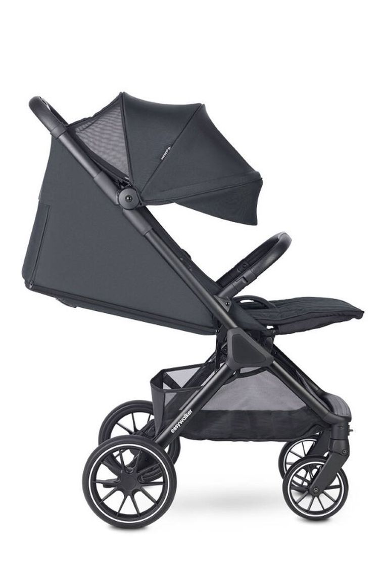 Easywalker, Jackey2 XL, przestronny, samoskładający się wózek spacerowy z kołami XL, Midnight Black