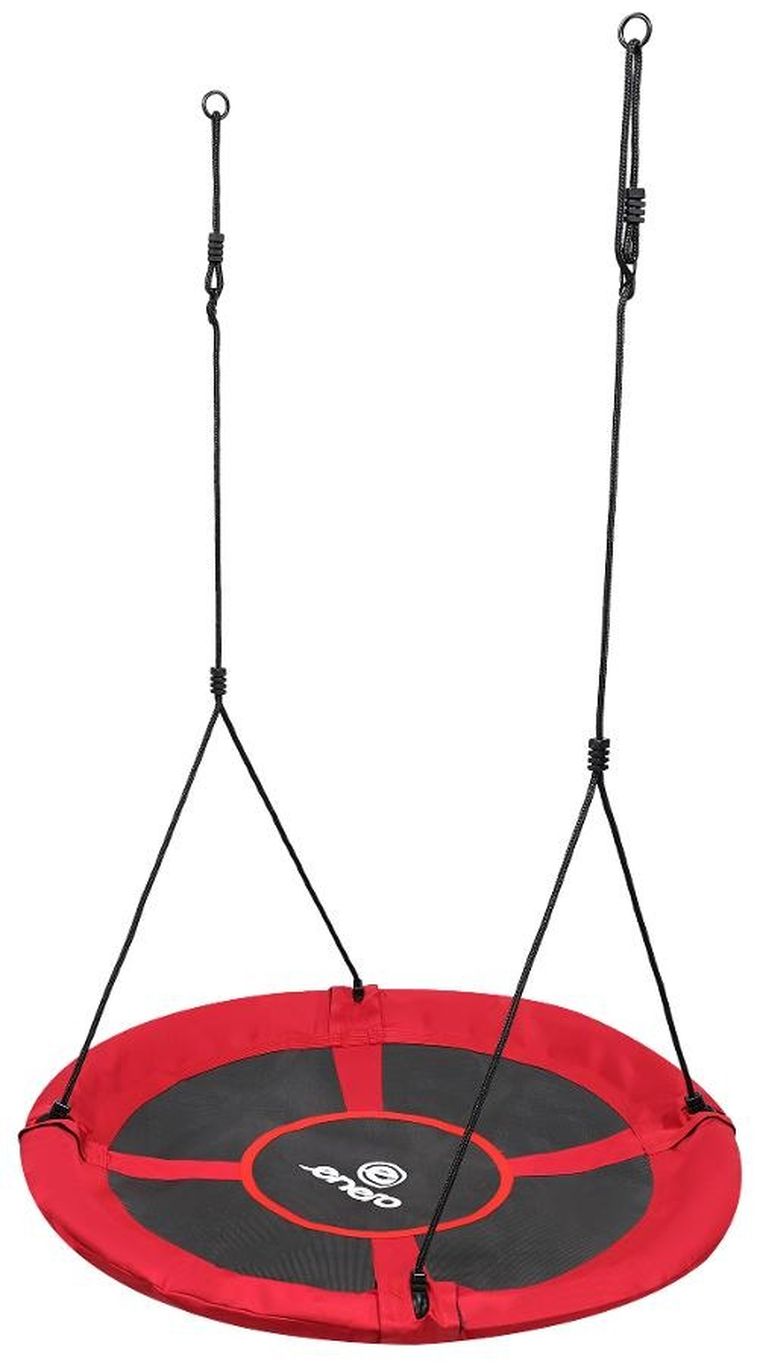 Enero, huśtawka ogrodowa, bocianie gniazdo, XXL, czerwona, 100 cm