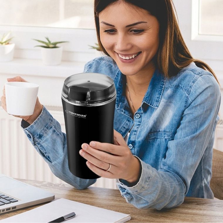 Esperanza, młynek do kawy ristretto, czarny, ekc008k