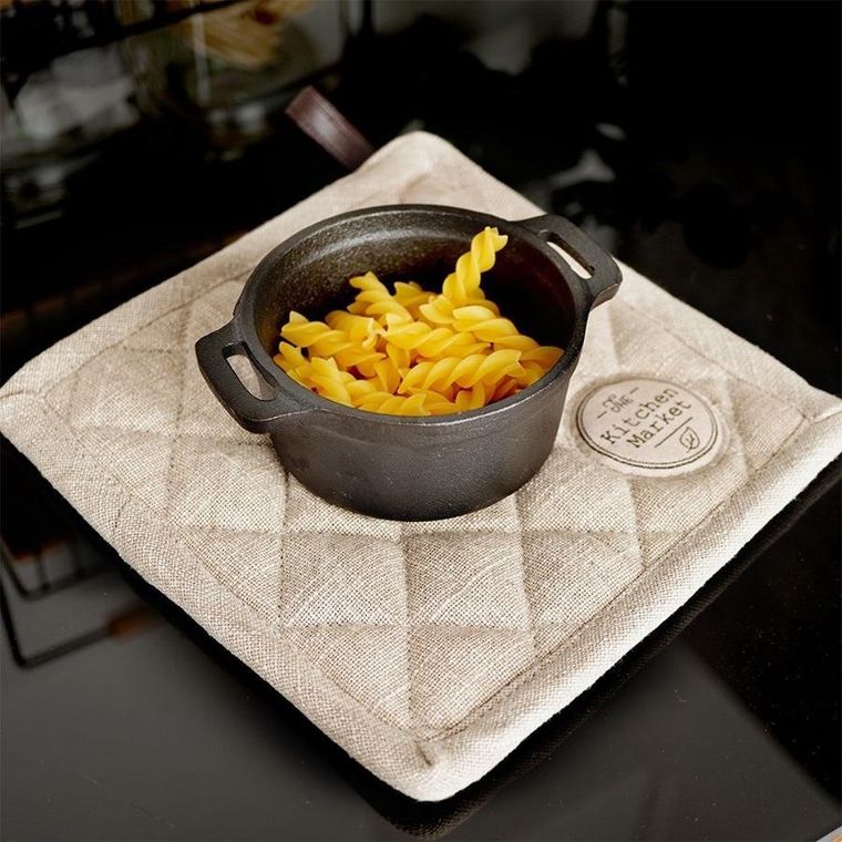 Excellent Houseware, łapka kuchenna, bawełniana, beżowa