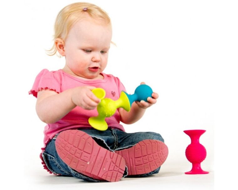 Fat Brain Toy Co. pipSquigz, przyssawki dla malucha