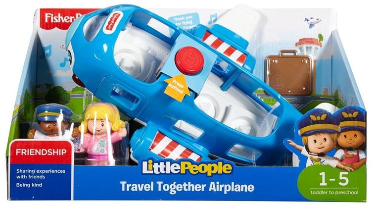 Fisher-Price, Little People, Samolot Małego Odkrywcy, zabawka z figurkami
