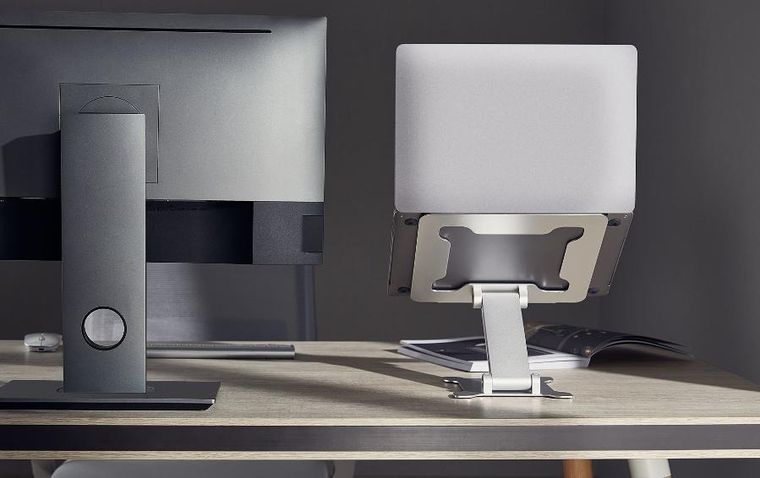 Gembird, składana podstawka pod notebooka, 15,6", srebrna