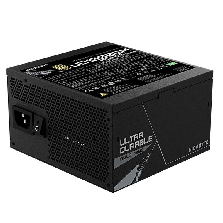 Gigabyte, zasilacz modularny, UD1000GM PG5 V2, 1000W, 8 US GOLD ATX