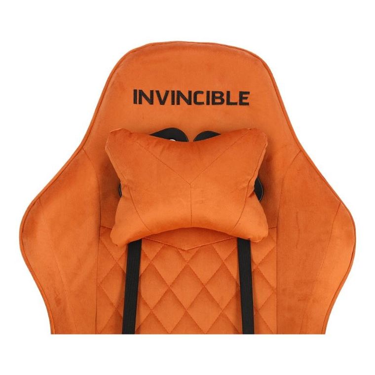 HaloFuture, fotel gamingowy, z podnóżkiem, brązowy