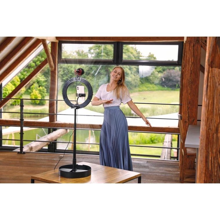 Hama, lampa pierścieniowa z uchwytem