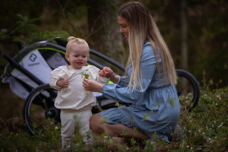 Hamax, Breeze One, przyczepka rowerowa, White/Green