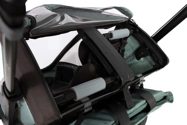 Hamax, Cocoon, przyczepka rowerowa, podwójna, Green/Black