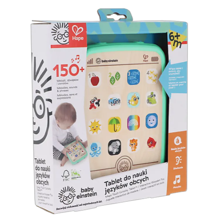 Hape, Baby Einstein, Magiczny dotykowy tablet, zabawka interaktywna