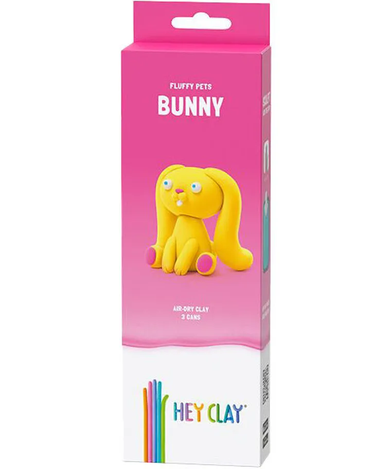 Hey Clay, Lody, masa plastyczna, 15 szt. + królik i błazenek GRATIS, zestaw promocyjny