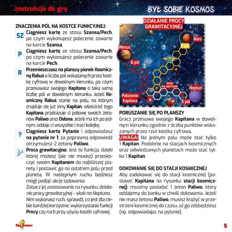 Hipokampus, Był sobie kosmos, gra familijna