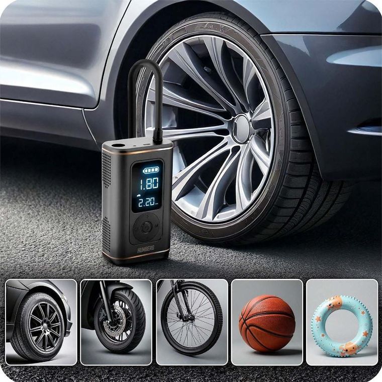 Humberg, kompresor elektryczny, bezprzewodowy