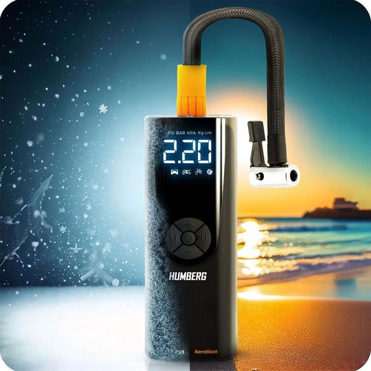 Humberg, kompresor elektryczny, bezprzewodowy