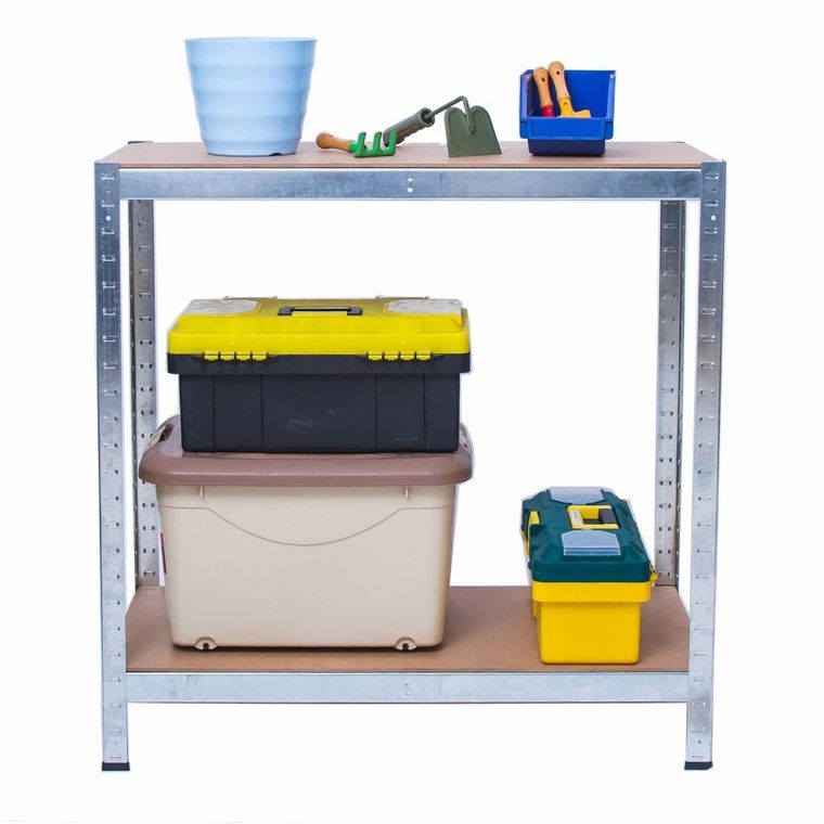 Humberg, regał metalowy, magazynowy, 2w1, 180-90-30 cm, 875 kg