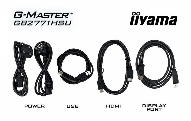 Iiyama, monitor, 27", GB2771HSU-B1, 0,4ms, Fast IPS, 1xUSB 3.2, 1xUSB C, 240Hz