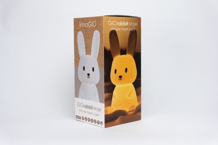 InnoGIO, GIObunny, silikonowa lampka nocna, maxi