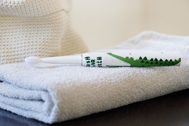 InnoGIO, GIOsonic, Crocodile, soniczna szczoteczka do zębów dla dzieci, zielona