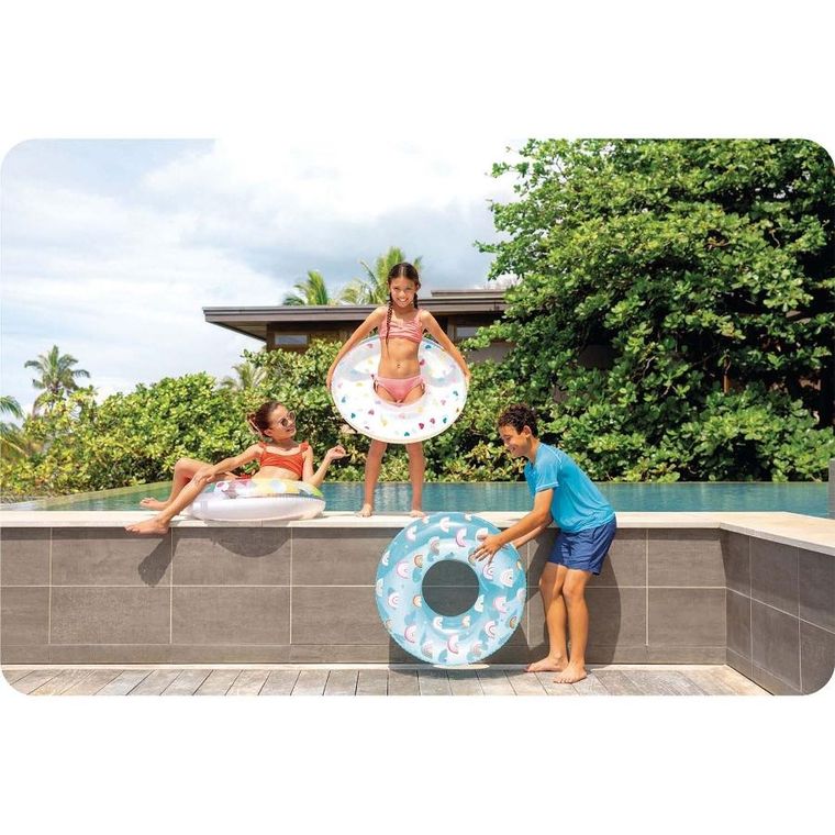 Intex, koło do pływania, tęcze, 81 cm