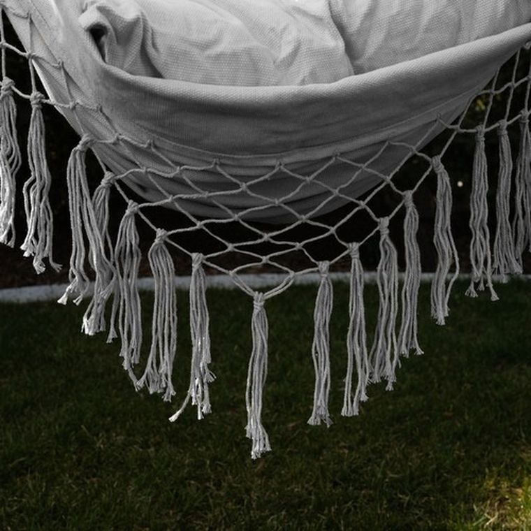 Iso Trade, hamak, krzesło brazylijskie, szare