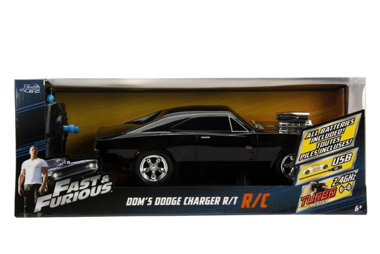 Jada Toys, Szybcy i wściekli, 1970 Dodge Charger, pojazd zdalnie sterowany, 1:16