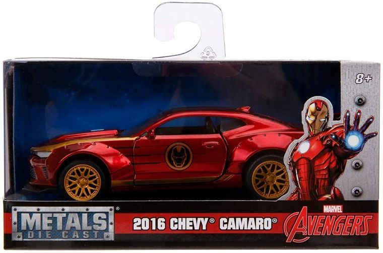 Jada Toys, The Avengers, Iron Man, Chevrolet Camaro, model pojazdu, 1:32