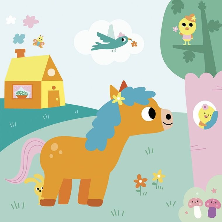 Janod, My arts & crafts, zestaw kreatywny, kolorowanka wodna