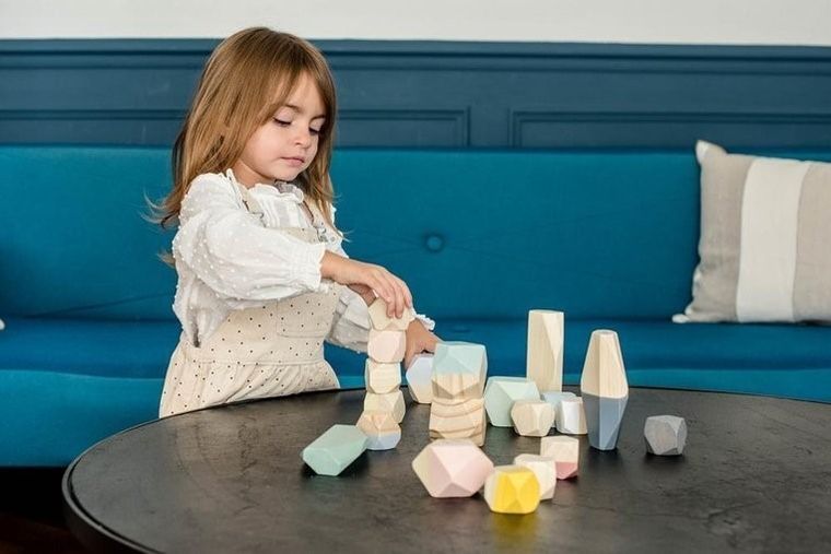 Janod, Sweet Cocoon, drewniane kamyki, 20 elementów