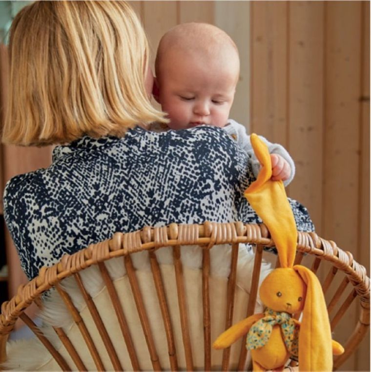 Kaloo, Lapinoo, Królik, maskotka, niebieski, duży, 35 cm