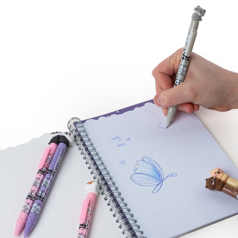 Kidea, długopis wymazywany, słodziaki, niebieski, 2 szt.
