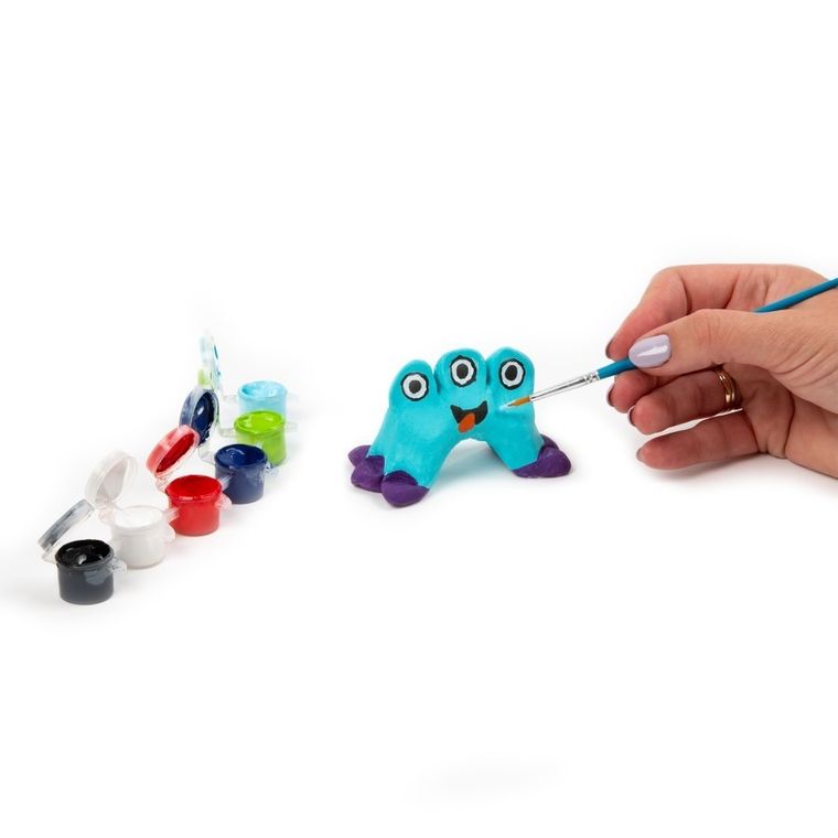 Kidea, glina samoutwardzalna, zestaw kreatywny, potwory