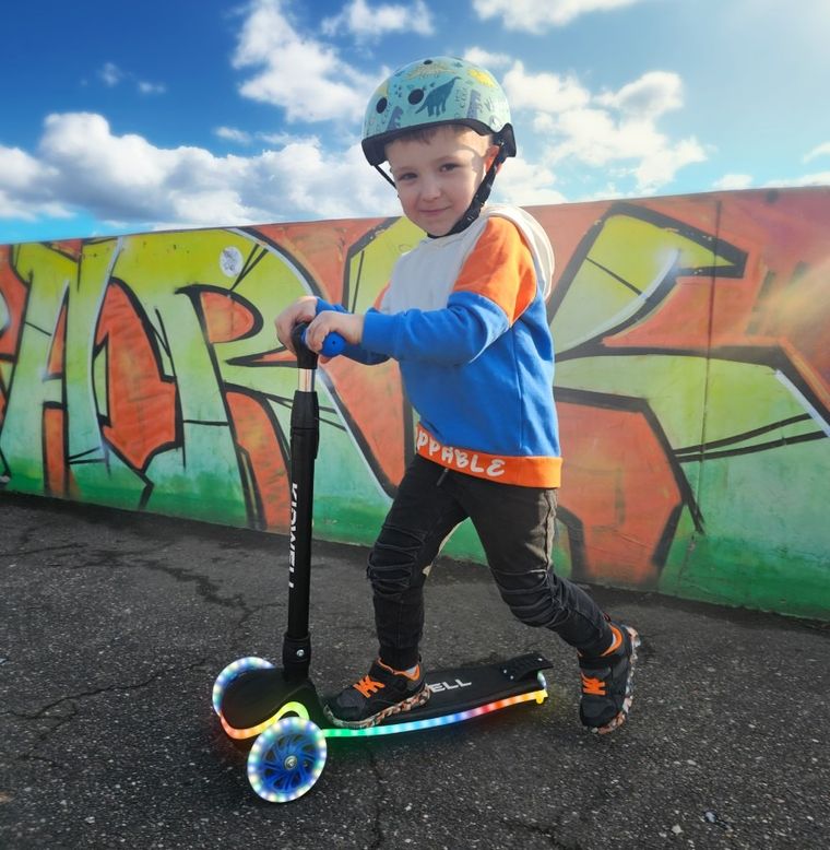 Kidwell, Lumo, hulajnoga 3-kołowa LED, balansowa, blue