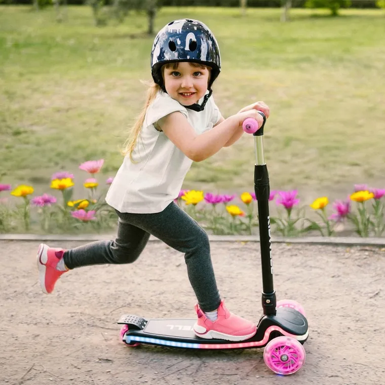 Kidwell, Lumo, hulajnoga 3-kołowa LED, balansowa, pink