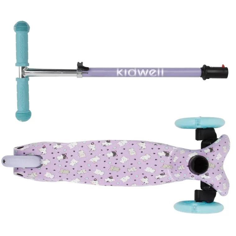Kidwell, Uno, hulajnoga 3-kołowa LED, balansowa, kitty