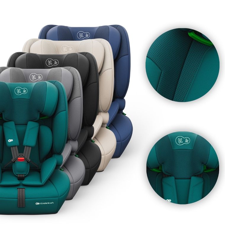 Kinderkraft, Comfort Up 2 Plus, i-Size, fotelik samochodowy, green, 100-150 cm