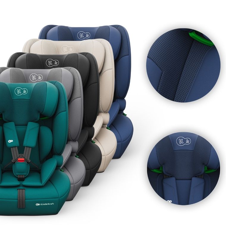 Kinderkraft, Comfort Up 2 Plus, i-Size, fotelik samochodowy, navy, 100-150 cm