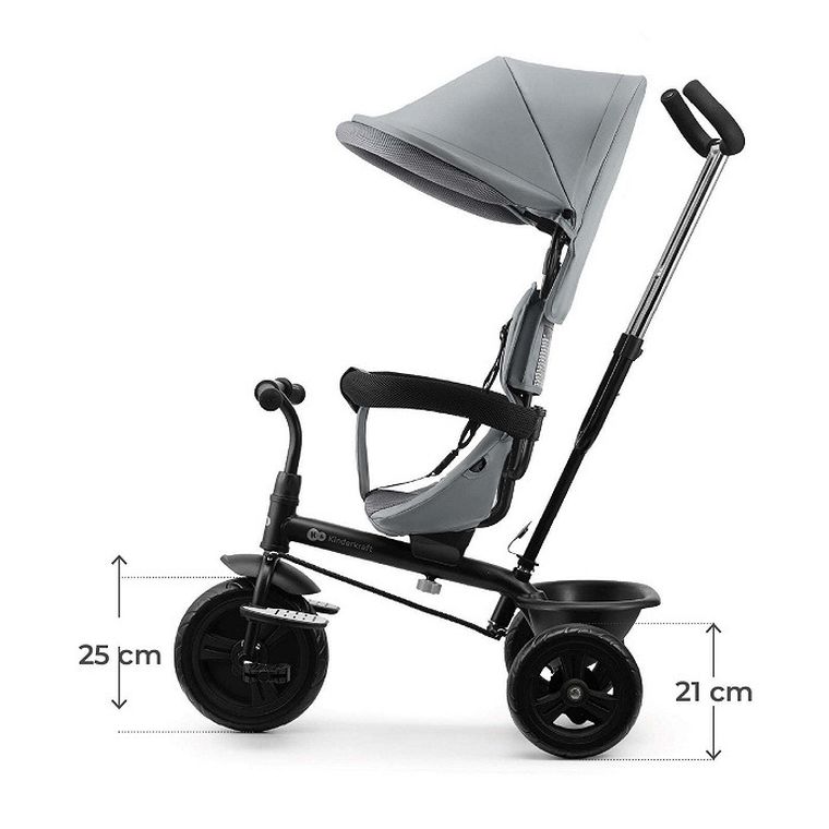 Kinderkraft, Freeway 2, rowerek trójkołowy, Grey