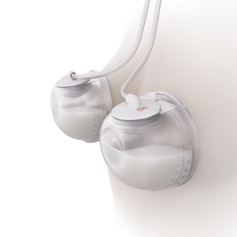 Kinderkraft, Hands-Free, podwójny laktator GentleFlow, gold