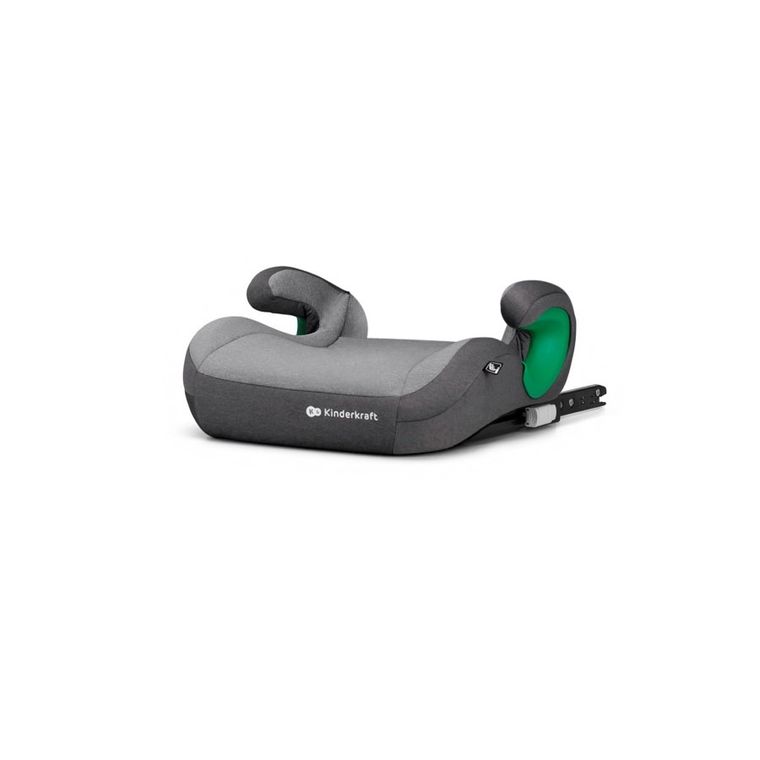 Kinderkraft, Junior Fix 2, I-Size, fotelik samochodowy, Rocket Grey, 100-150 cm, 15-36 kg
