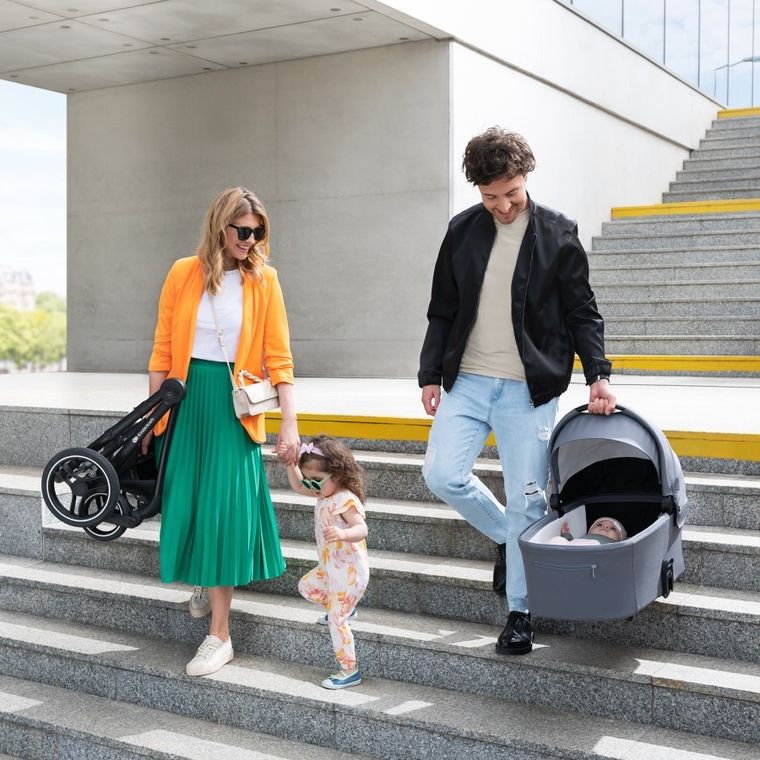 Kinderkraft, Nea, wózek wielofunkcyjny, 2w1, Midnight Black