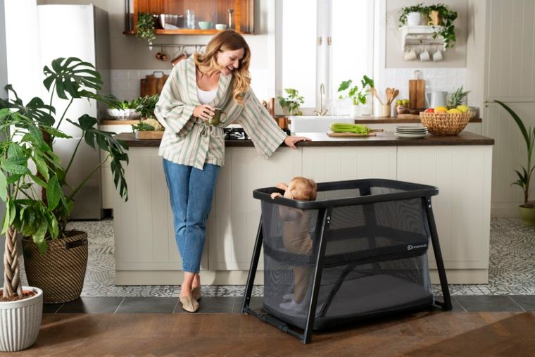 Kinderkraft, Sofi Plus, łóżeczko turystyczne, Grey