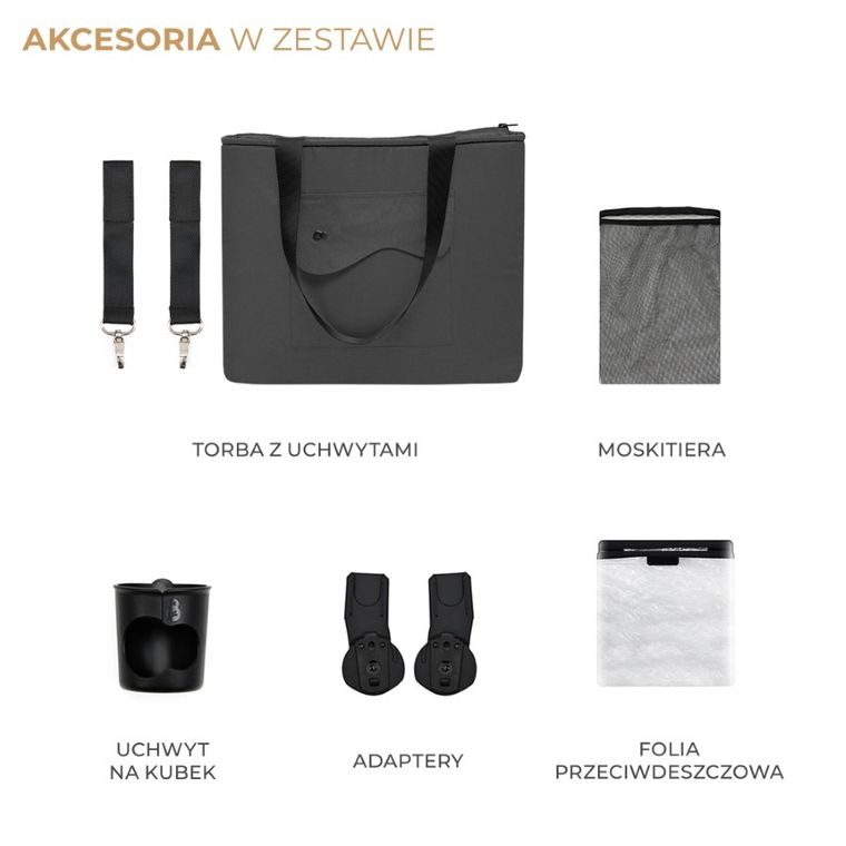 Kinderkraft, Yoxi, wózek spacerowy, Moonlight Grey