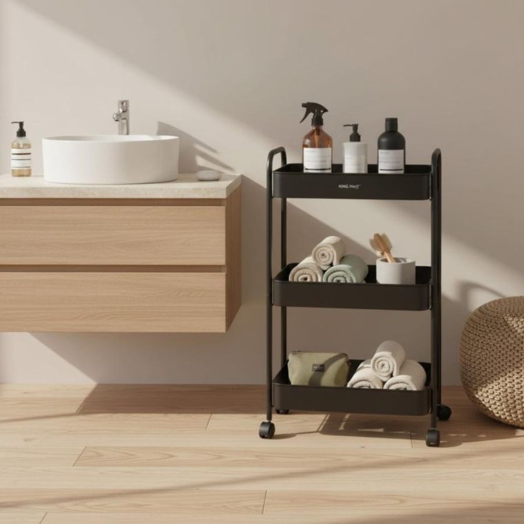 Kinghoff, mobilny barek, regał wielofunkcyjny, kh-1941