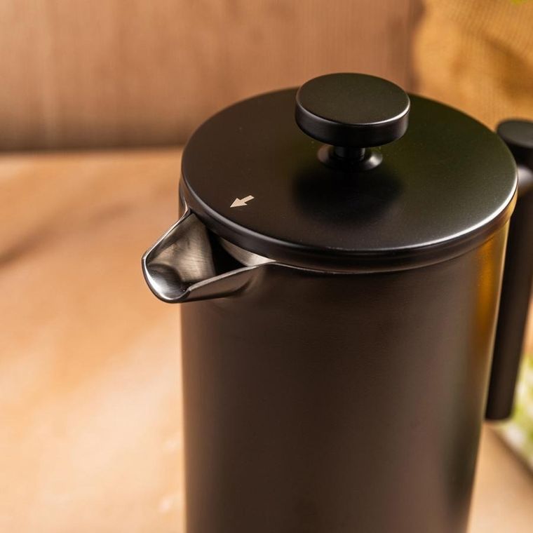 Kinghoff, stalowy zaparzacz tłokowy do kawy, herbaty, 1l, kh-1996