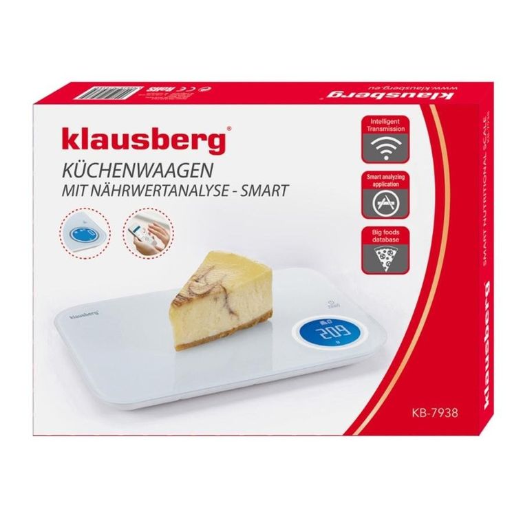 Klausberg, elektroniczna waga kuchenna, bluetooth, 5kg, kb-7938