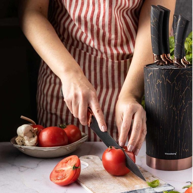 Klausberg, zestaw noży kuchennych na stojaku, 5 szt.