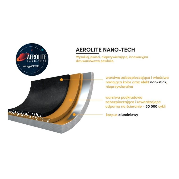 Könighoffer, Corvos, patelnia głęboka z pokrywką, indukcja, 28-7,5 cm