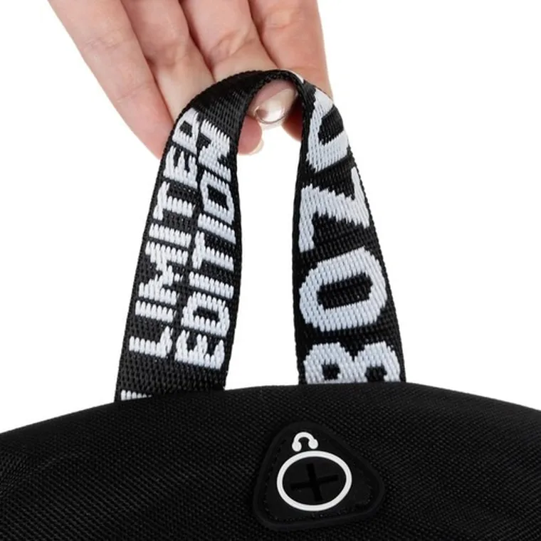 Kruzzel, plecak świecący, z piórnikiem, czarny