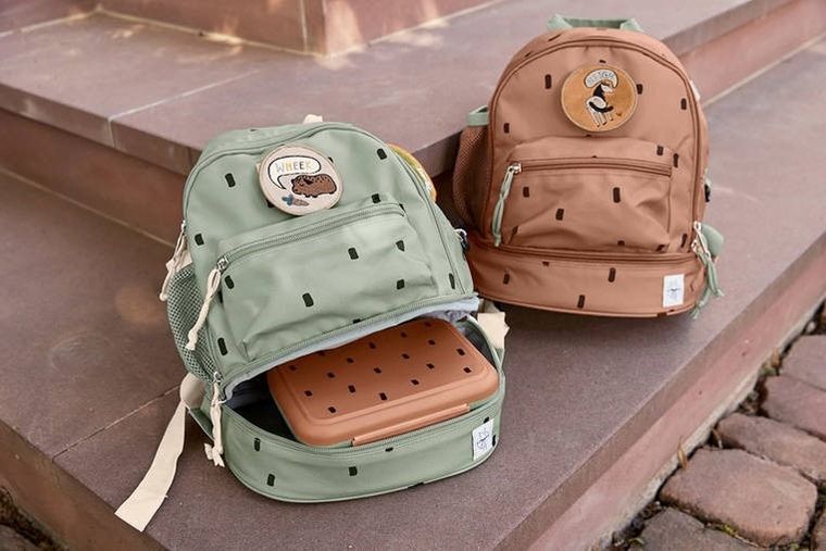 Lassig, Happy Prints, plecak dla przedszkolaka, oliwkowy